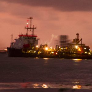 SAILING SHIP AT NIGHT